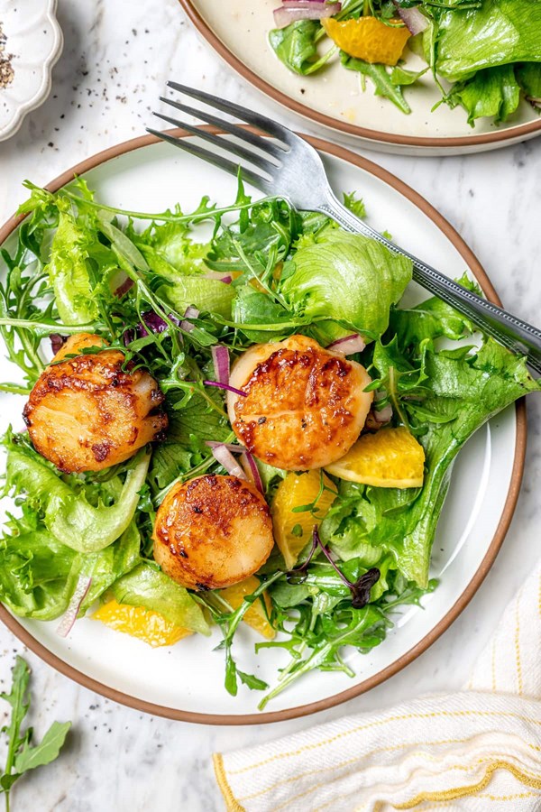 Pan seared scallops 