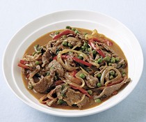 Panang curry beef with basil