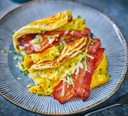 Pancake breakfast tacos
