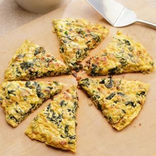Pancetta & greens frittata