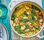 Pancetta & white bean stew