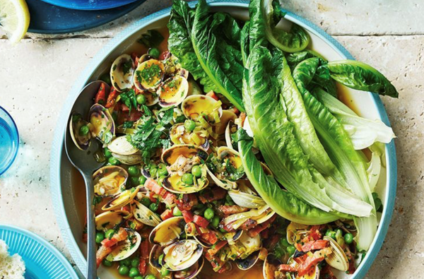 Pancetta and clams