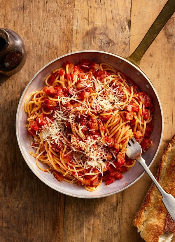 Pancetta and tomato Amatriciana 