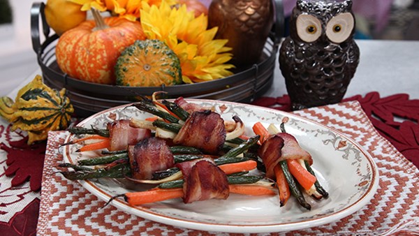 Pancrepes with raspberry sauce