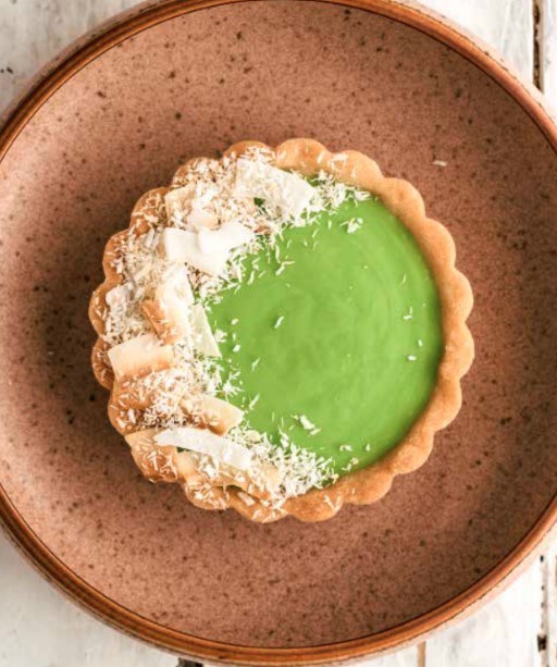 Pandan coconut tartlets