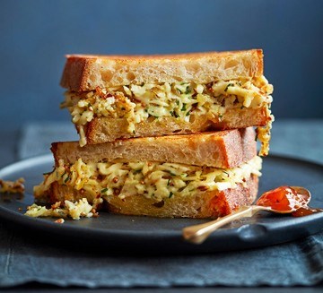 Paneer & cheddar sandwich