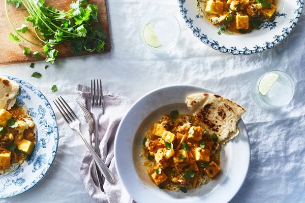 Paneer and cauliflower makhani 