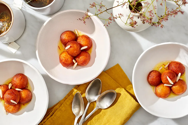 Paneer gulab jamun