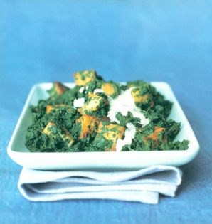 Paneer with spinach