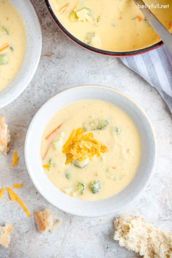 Panera copycat broccoli cheddar soup
