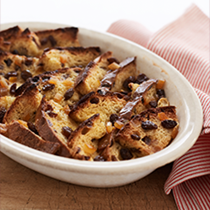 Panettone bread and butter pudding with Marsala