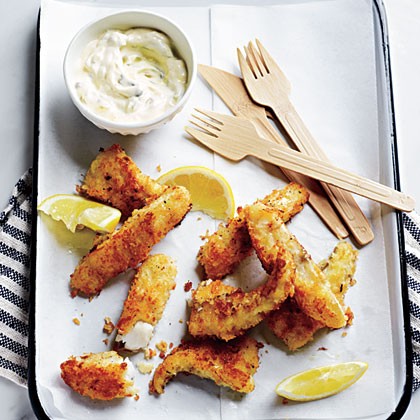 Panko-crusted fish sticks