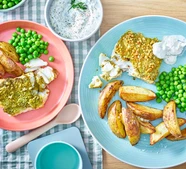 Panko pesto fish