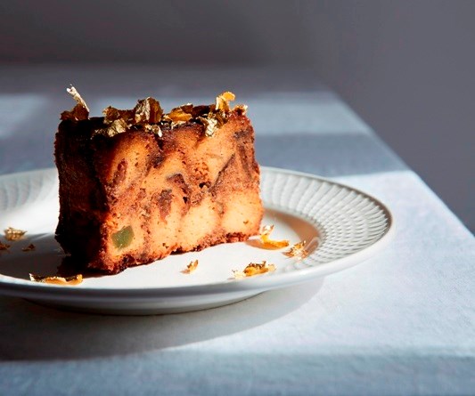 Panottone bread pudding (Budino di panettone)