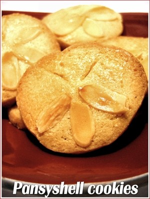 Pansyshell cookies