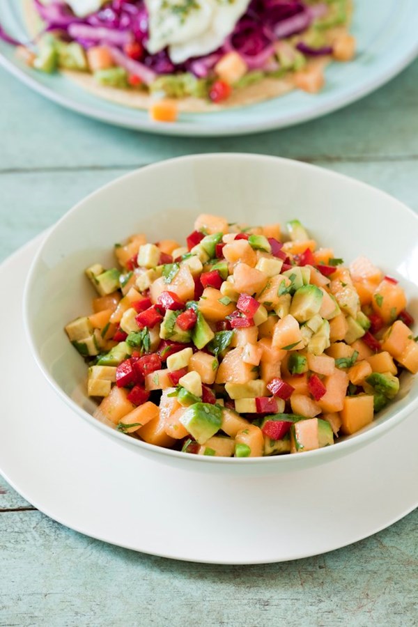 Papaya and avocado salsa
