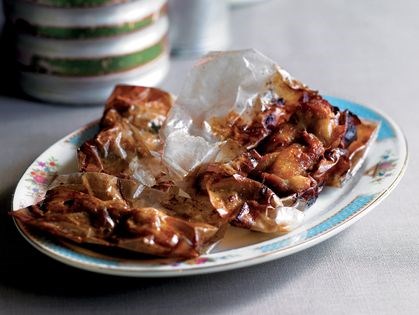 Paper-wrapped fried chicken