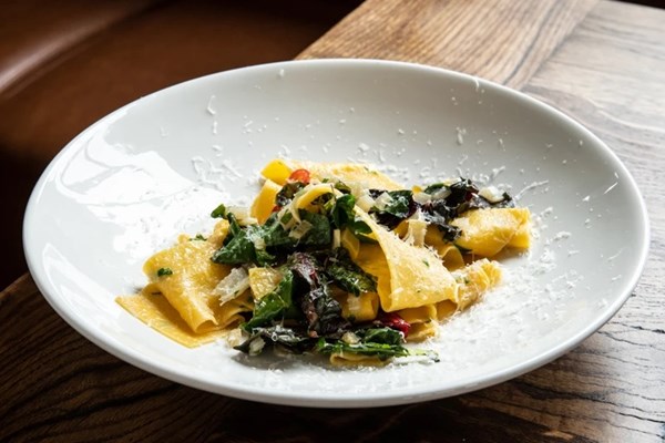 Pappardelle, rainbow chard, Parmesan 