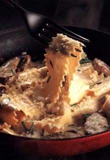 Pappardelle with ceps
