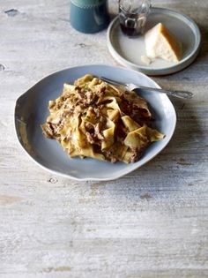 Pappardelle with Elsa's wild boar ragù (Pappardelle al cinghiale)