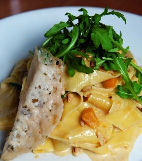 Pappardelle with pumpkin