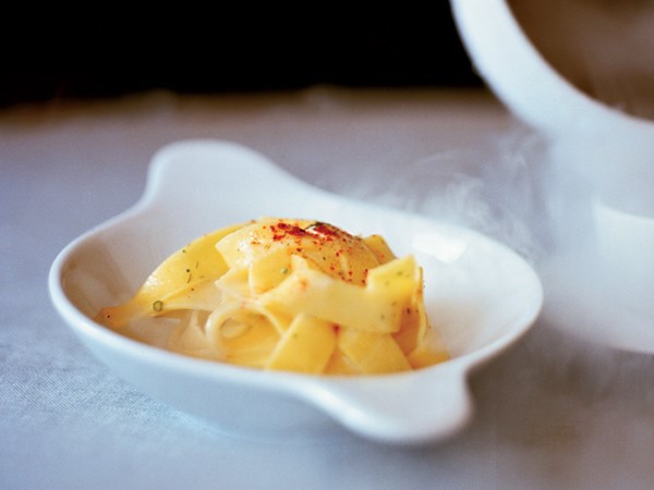 Pappardelle with smoked butter and herbs