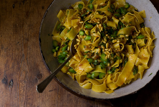 Pappardelle with spiced butter