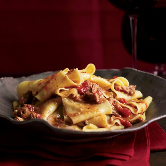 Pappardelle with veal ragù 