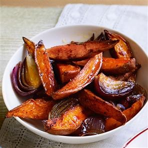 Paprika and chilli sweet potato chips