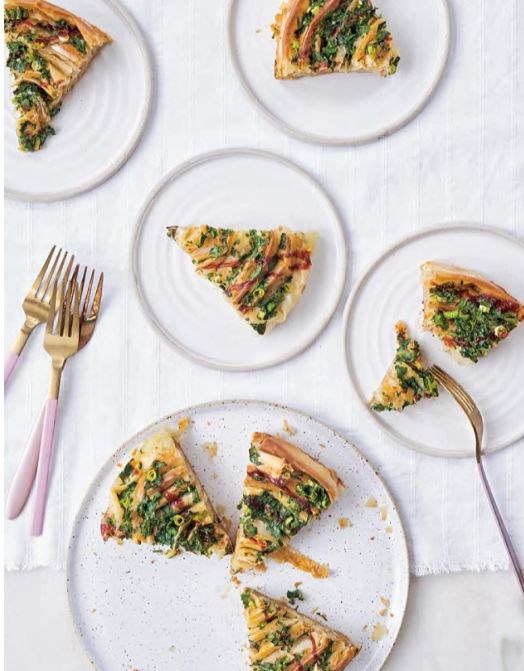 Paprika egg filo bake