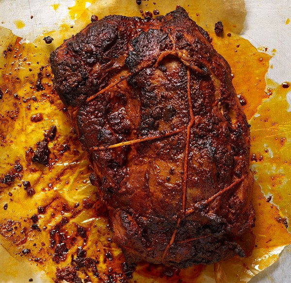 Paprika-marinated pork loin roast (Lomo adobado)