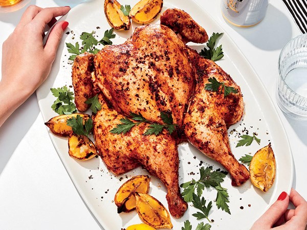 Paprika-rubbed sheet-tray chicken