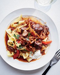 Paprika-spiced pork-and-sauerkraut stew