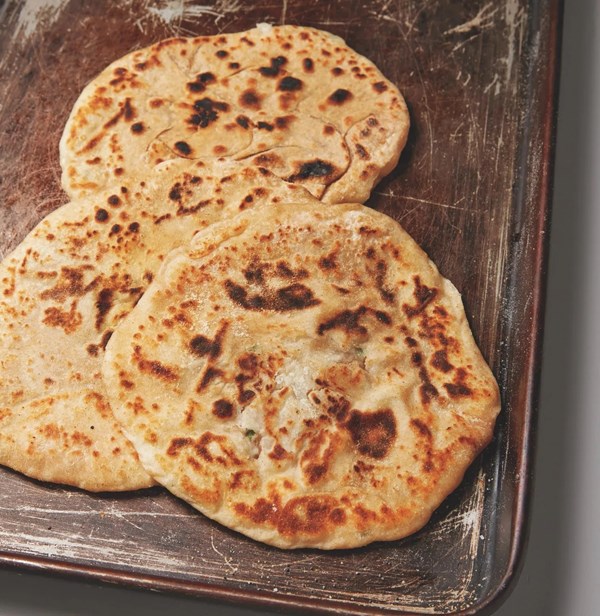 Paratha with yogurt