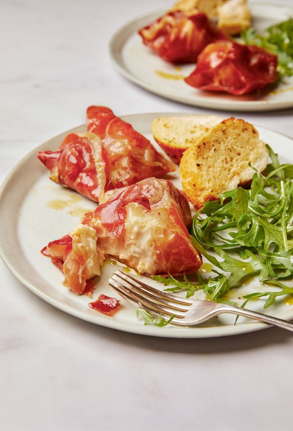 Parma ham and cauliflower cheese parcels