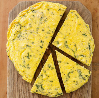 Parmesan and basil frittata