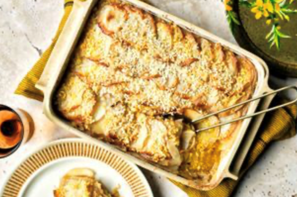 Parmesan and ghee roasted potato gratin
