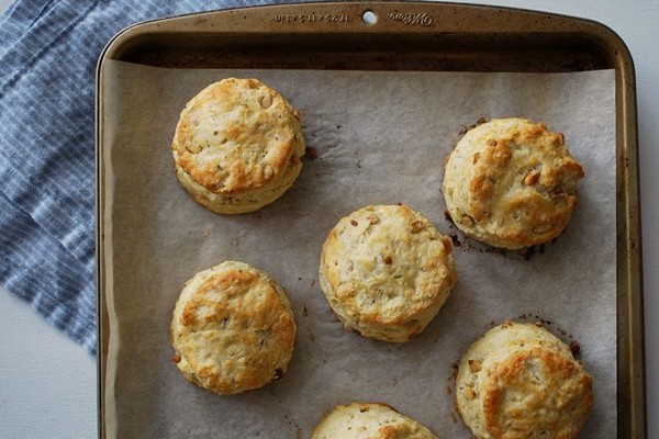 Parmesan pine nut biscuits