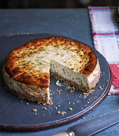 Parmesan and ricotta cheesecake