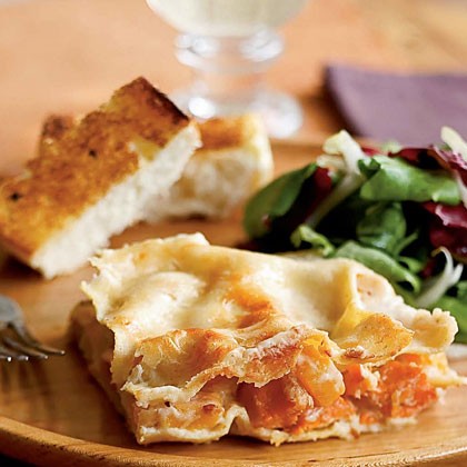 Parmesan and root vegetable lasagna
