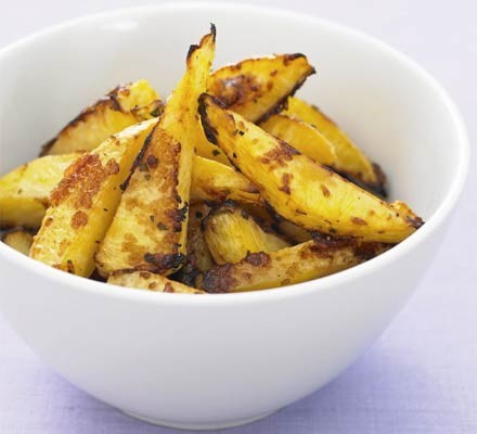 Parmesan and rosemary swede
