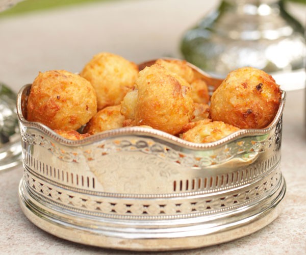 Parmesan bacon gougères