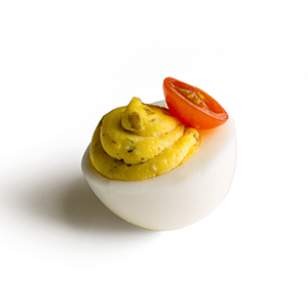 Parmesan-caper deviled eggs