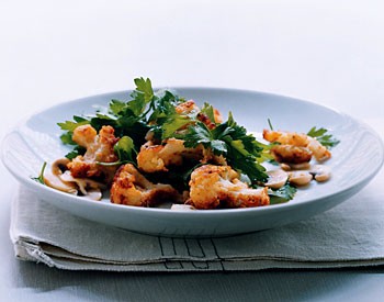 Parmesan cauliflower and parsley salad
