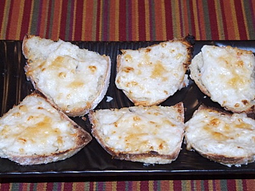 Parmesan crab bites