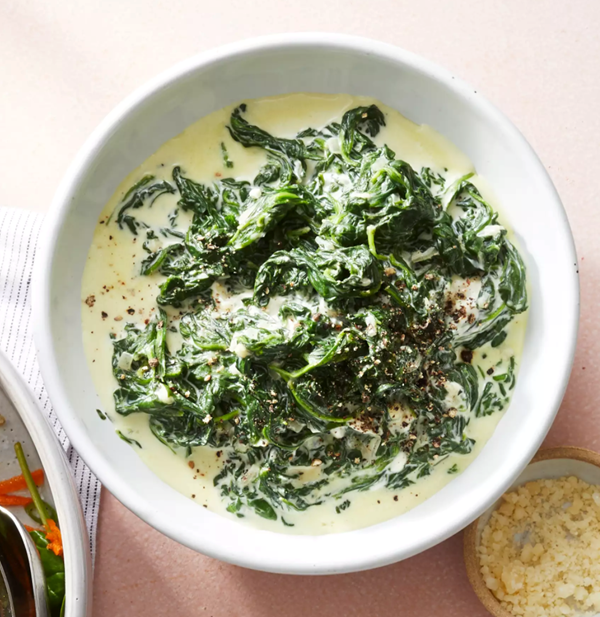 Parmesan creamed spinach