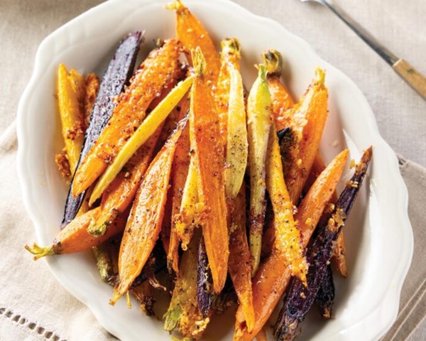 Parmesan-crusted carrots