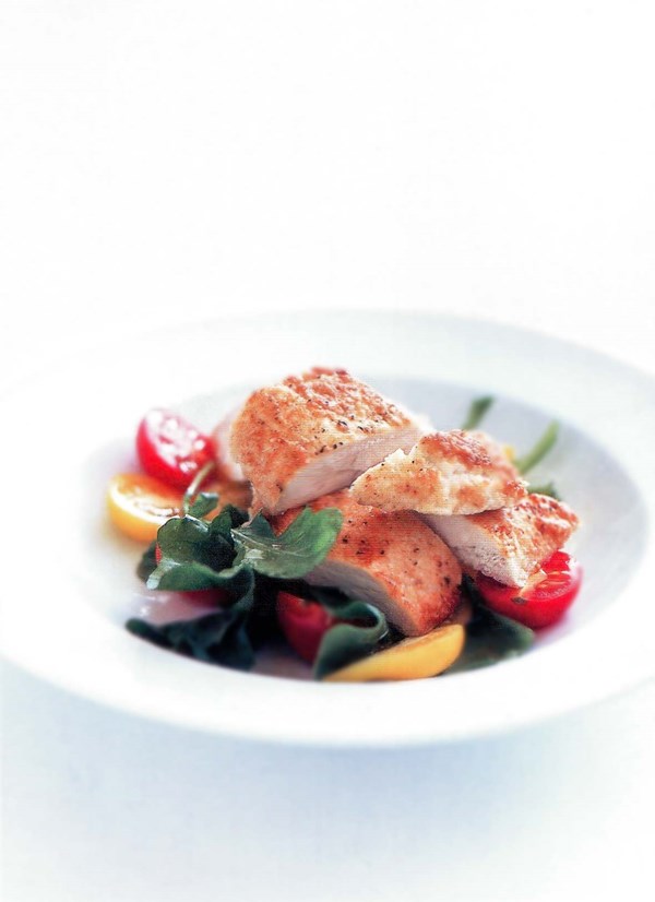 Parmesan-crusted chicken