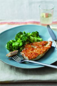 Parmesan-crusted chicken breasts