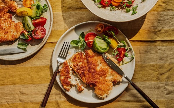Parmesan-crusted chicken fillets